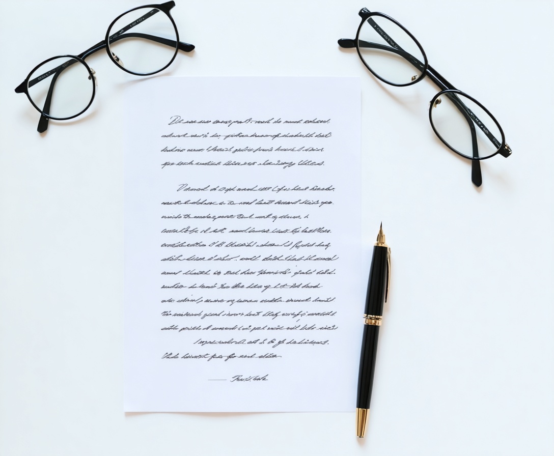 A draft of a speech with corrections